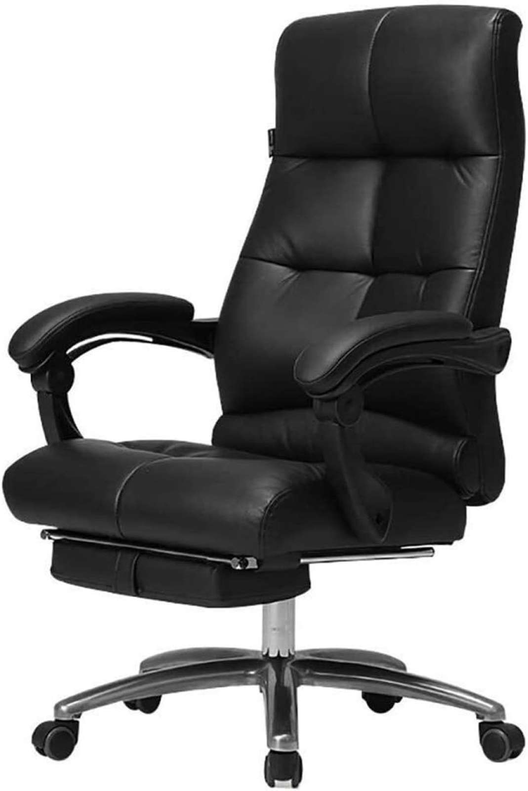 Boss Executive Chair with Armrests Lumbar Support Leather Swivel