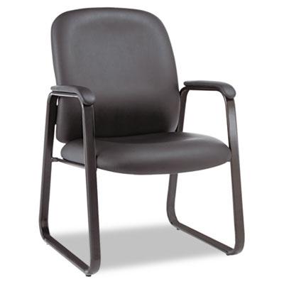 Alera Black Leather Guest Chair 