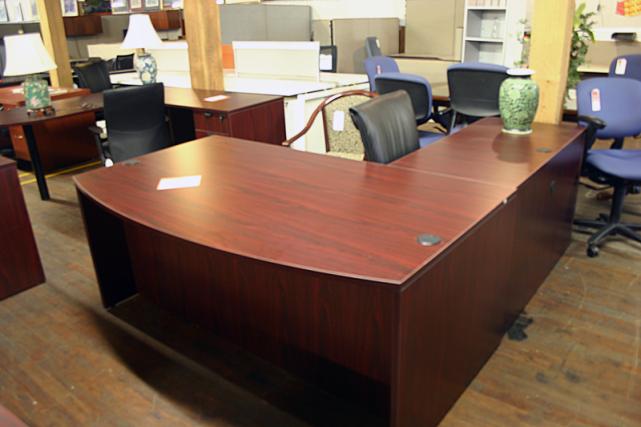 Compel Bowfront L Shape Desk