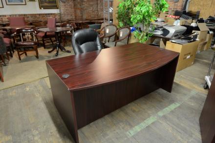 Compel 72" Bow front desk