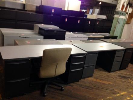 Used Desks with Pedestals