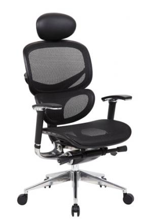 Boss B6888-HR Executive Mesh Task Chair with Headrest